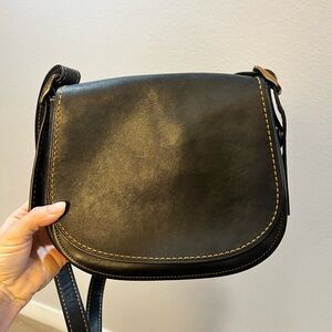 Coach Black Leather Crossbody Bag